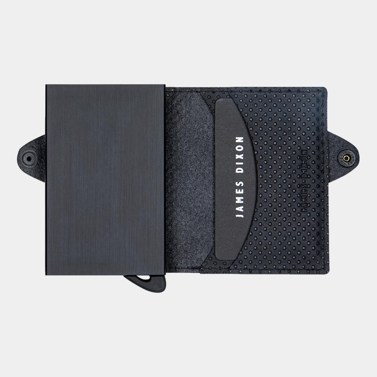 jd0139 james dixon boton racing all black wallet open