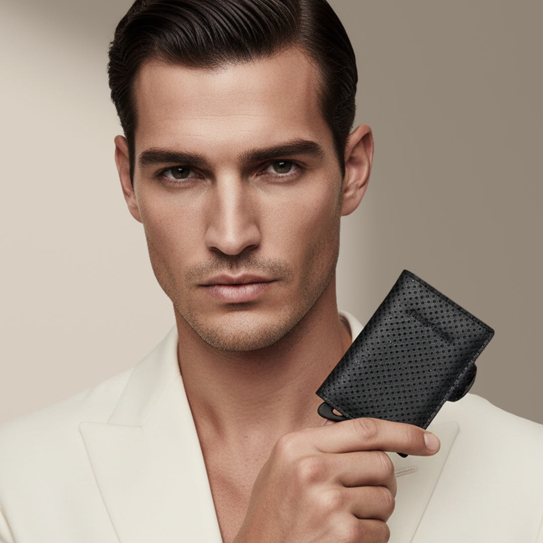 Black - Racing - Coin Pocket - Snap - Wallet