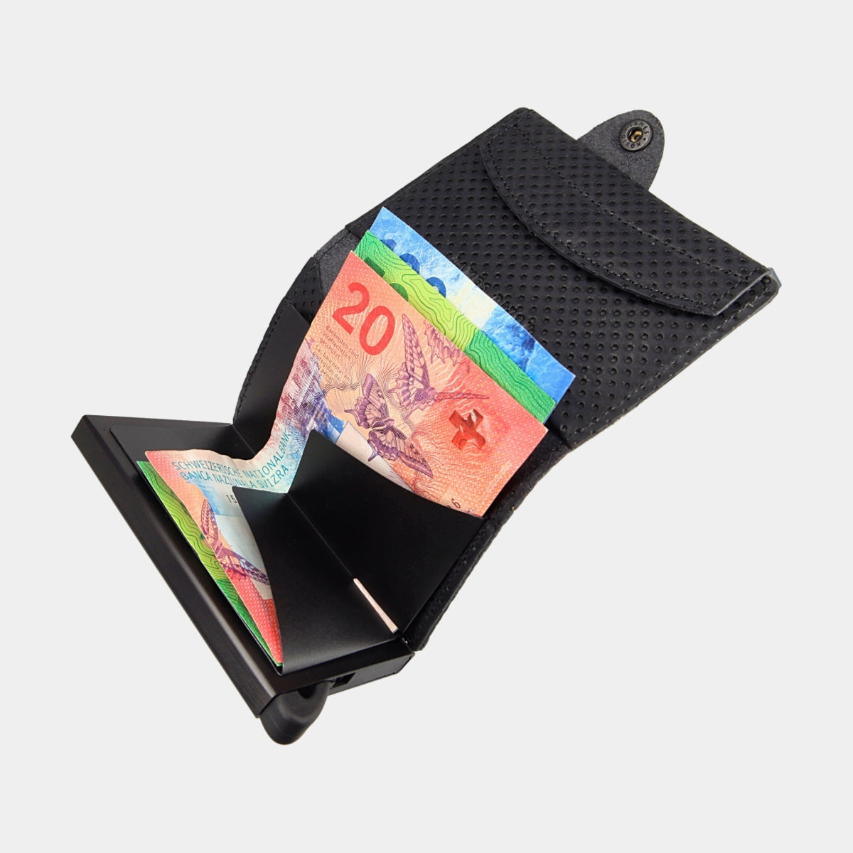 All Black - Racing - Monedero - Botón - Cartera