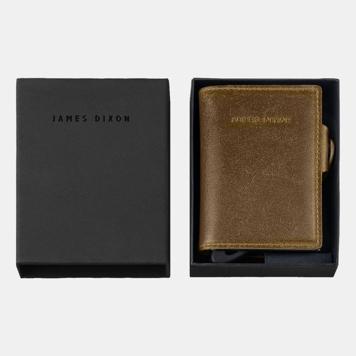 jd0149 james dixon boton raw yellow coin pocket wallet box