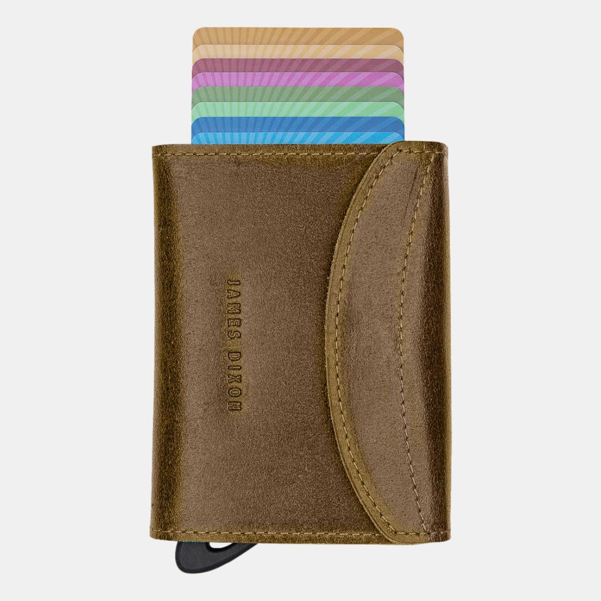 jd0151 james dixon grande raw yellow coin pocket wallet front