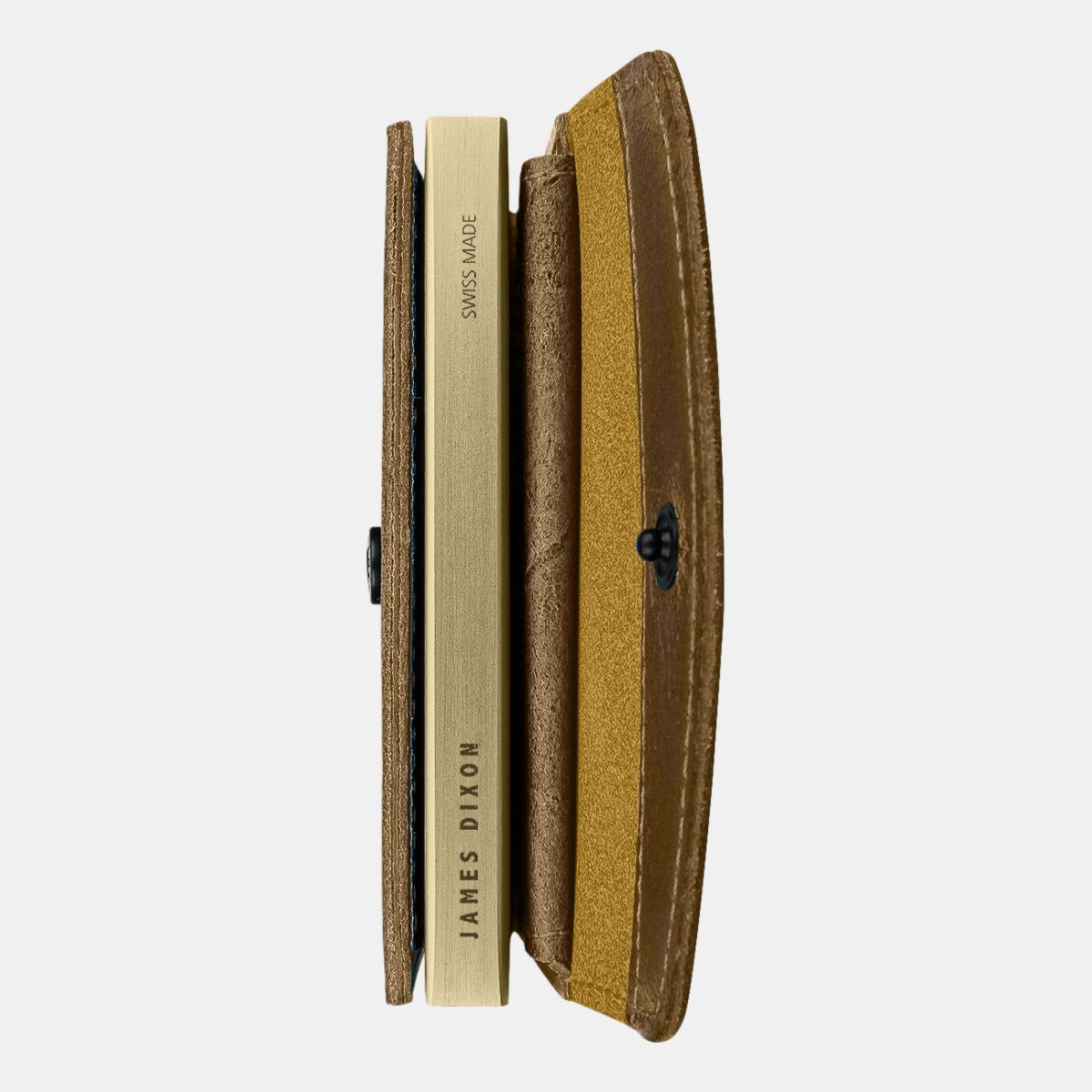 jd0151 james dixon grande raw yellow coin pocket wallet side