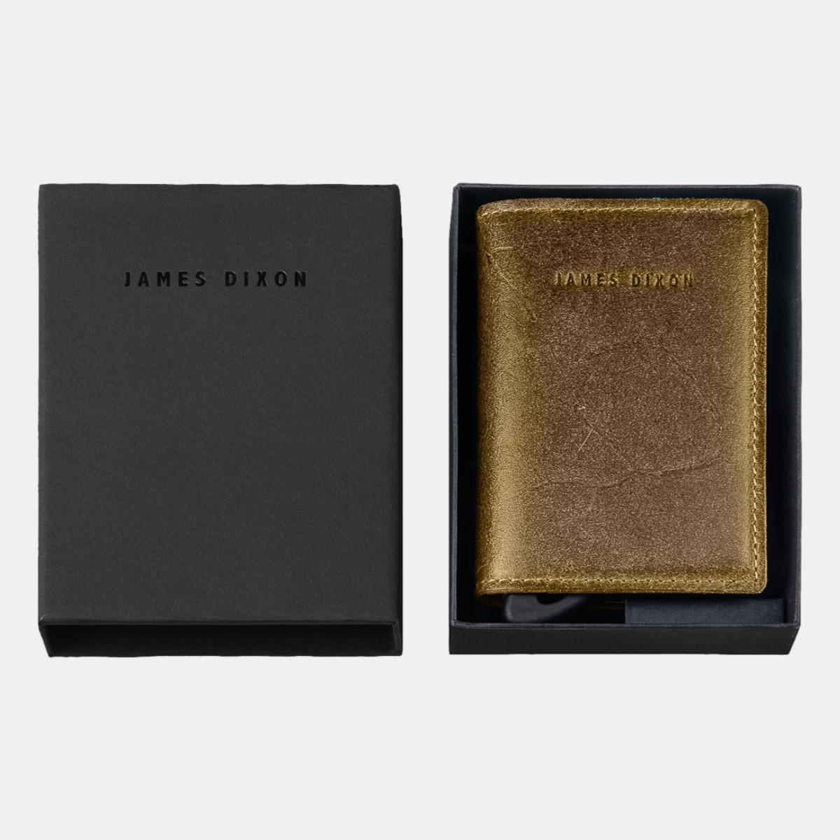 jd0152 james dixon puro raw yellow coin pocket wallet box