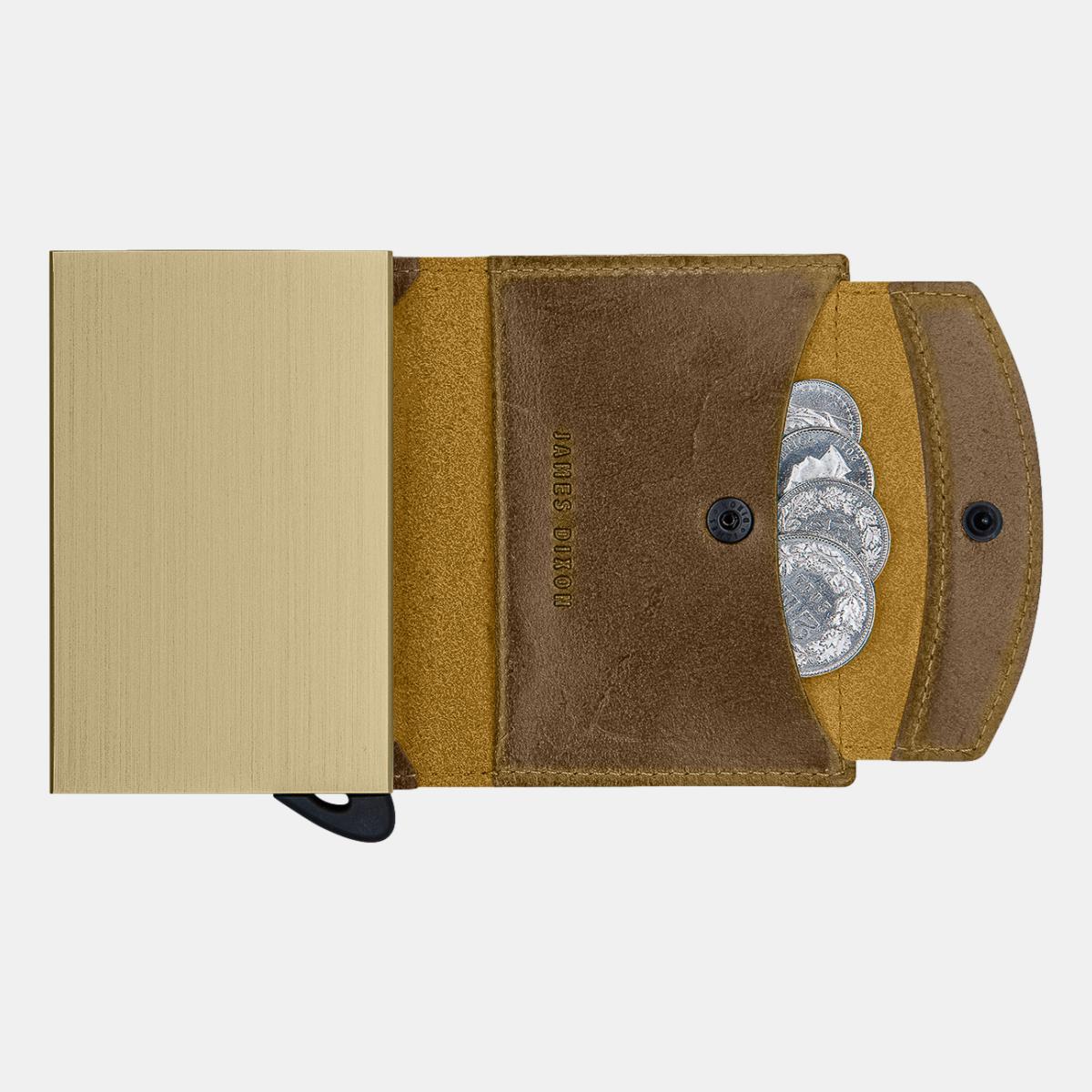 jd0152 james dixon puro raw yellow coin pocket wallet coins