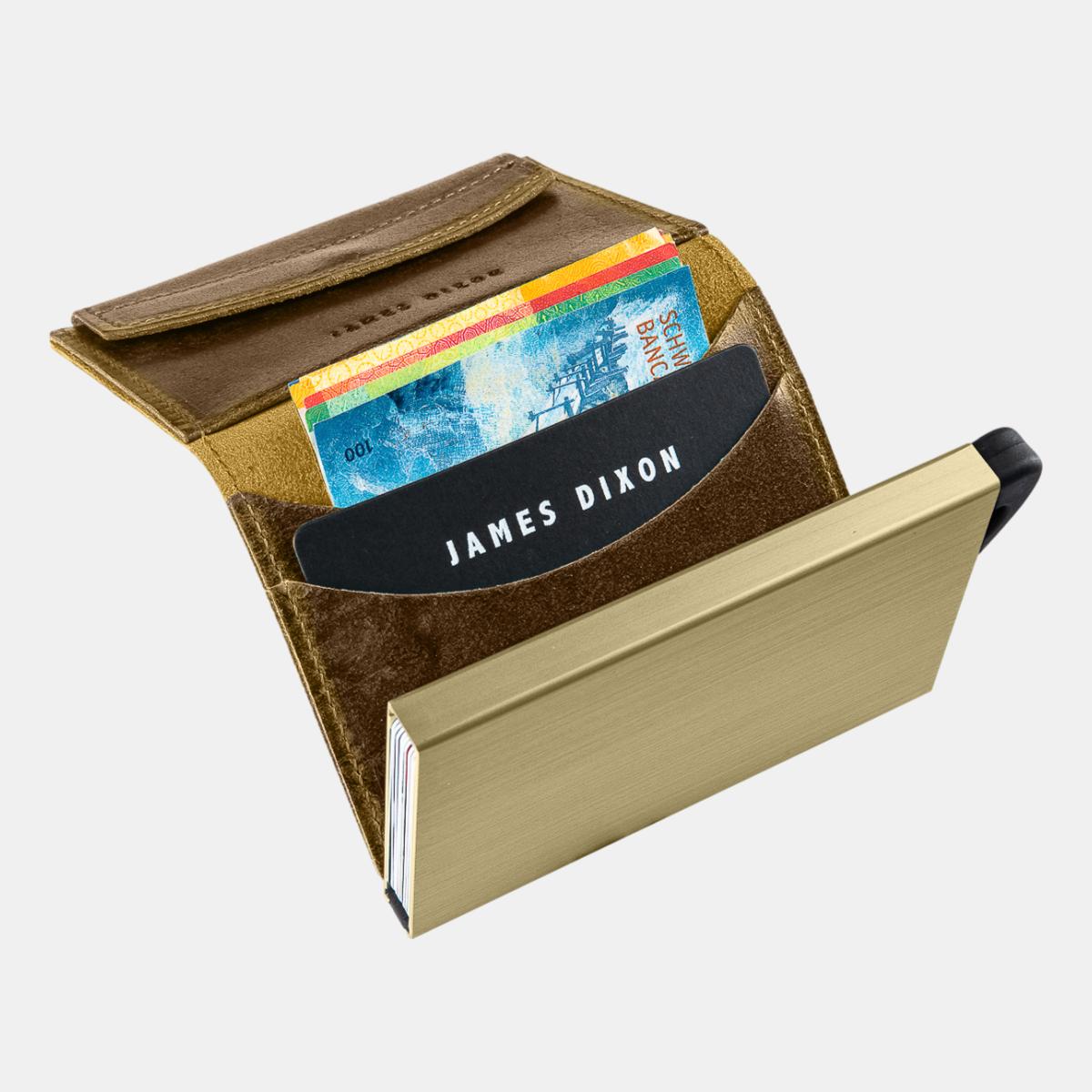 jd0152 james dixon puro raw yellow coin pocket wallet notes