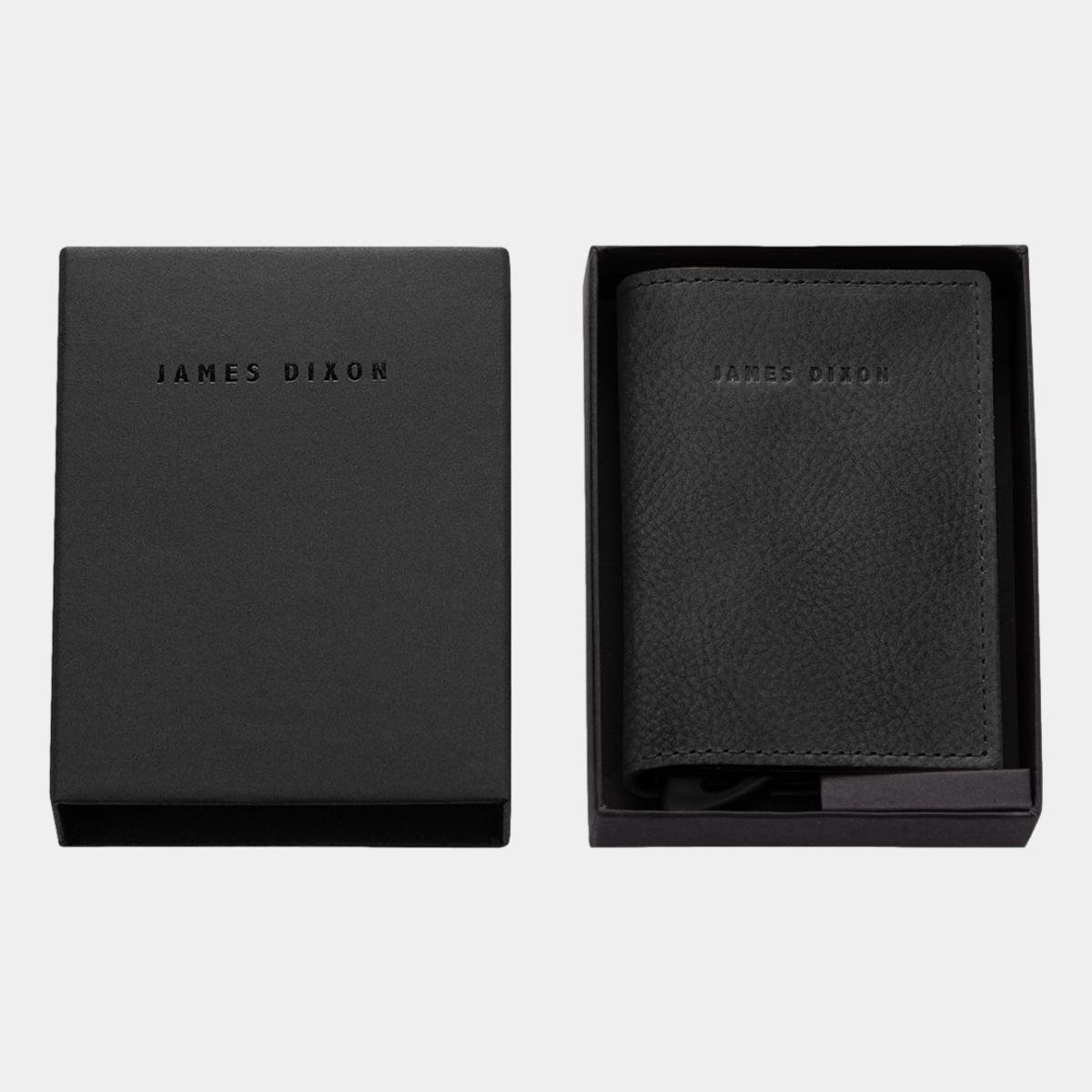 jd0153 james dixon puro grace all black wallet box