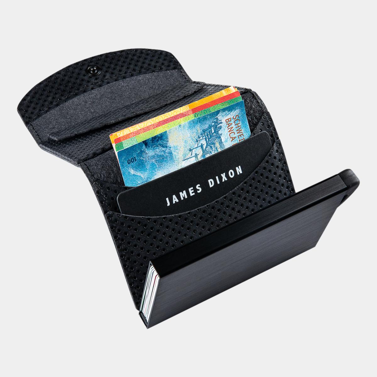 jd0154 james dixon grande racing all black coin pocket wallet notes