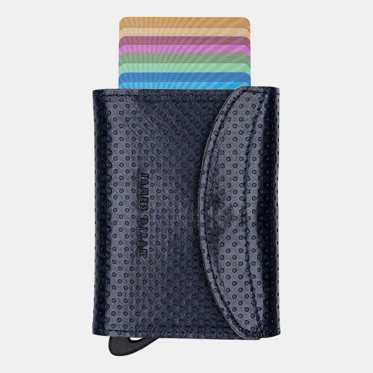 jd0157 james dixon grande racing blue coin pocket wallet front