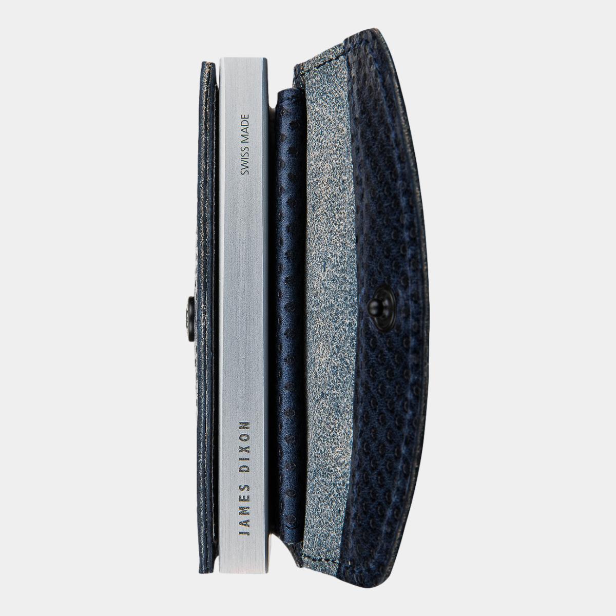 jd0157 james dixon grande racing blue coin pocket wallet side