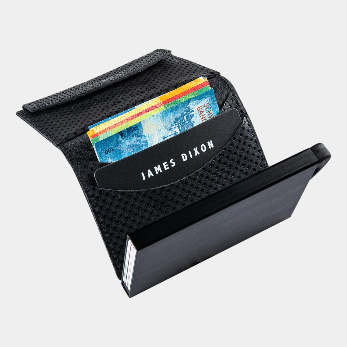 jd0159 james dixon puro racing all black coin pocket wallet notes