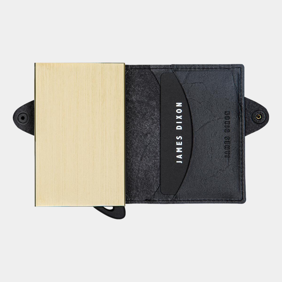 jd0165 james dixon boton raw black gold wallet open