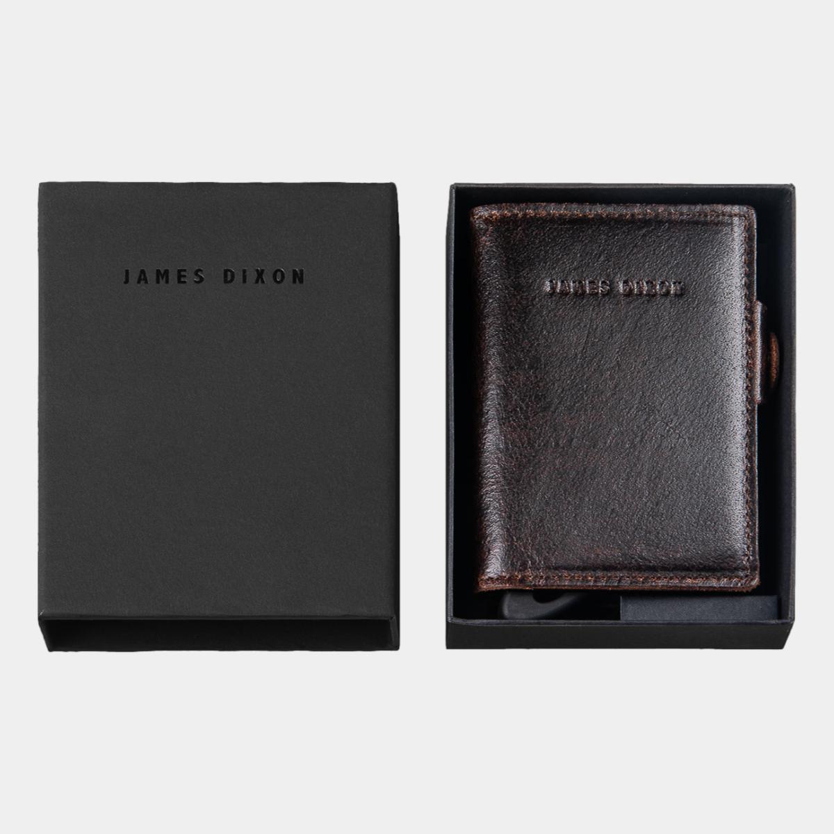 jd0169 james dixon boton raw tobacco brown wallet box