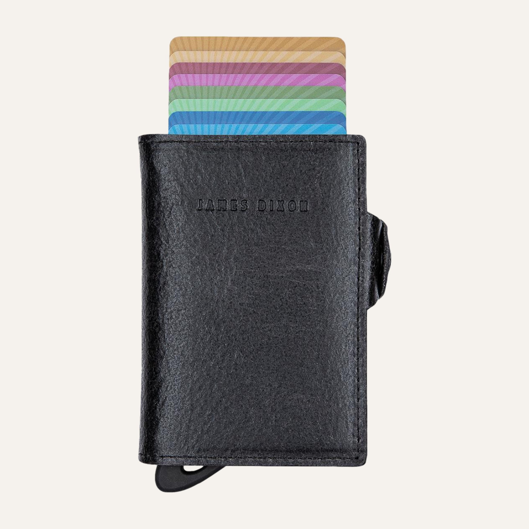 All Black - Raw - Münzfach - Knopf - Portemonnaie