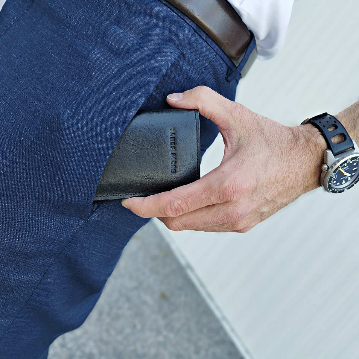All Black - Raw - Monedero - Botón - Cartera