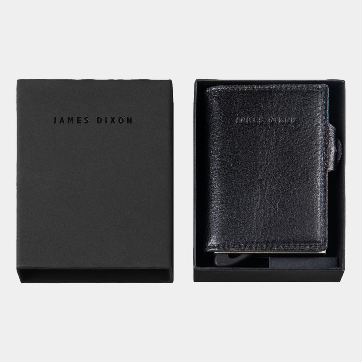 jd0171 james dixon boton raw black gold coin pocket wallet box