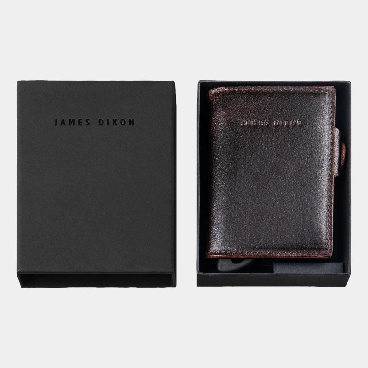 jd0175 james dixon boton raw tobacco brown coin pocket wallet box