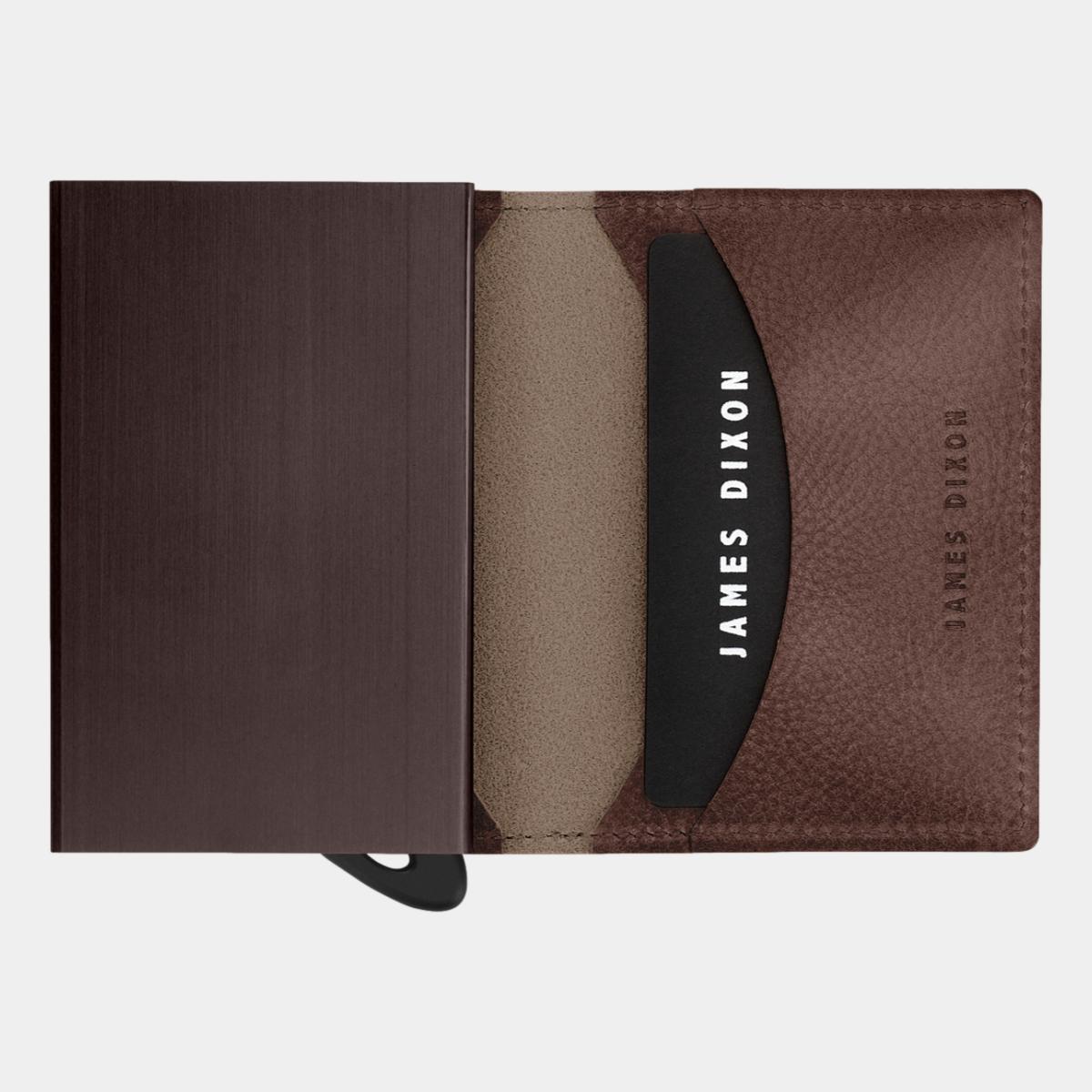 jd0177 james dixon puro grace cacao brown wallet open
