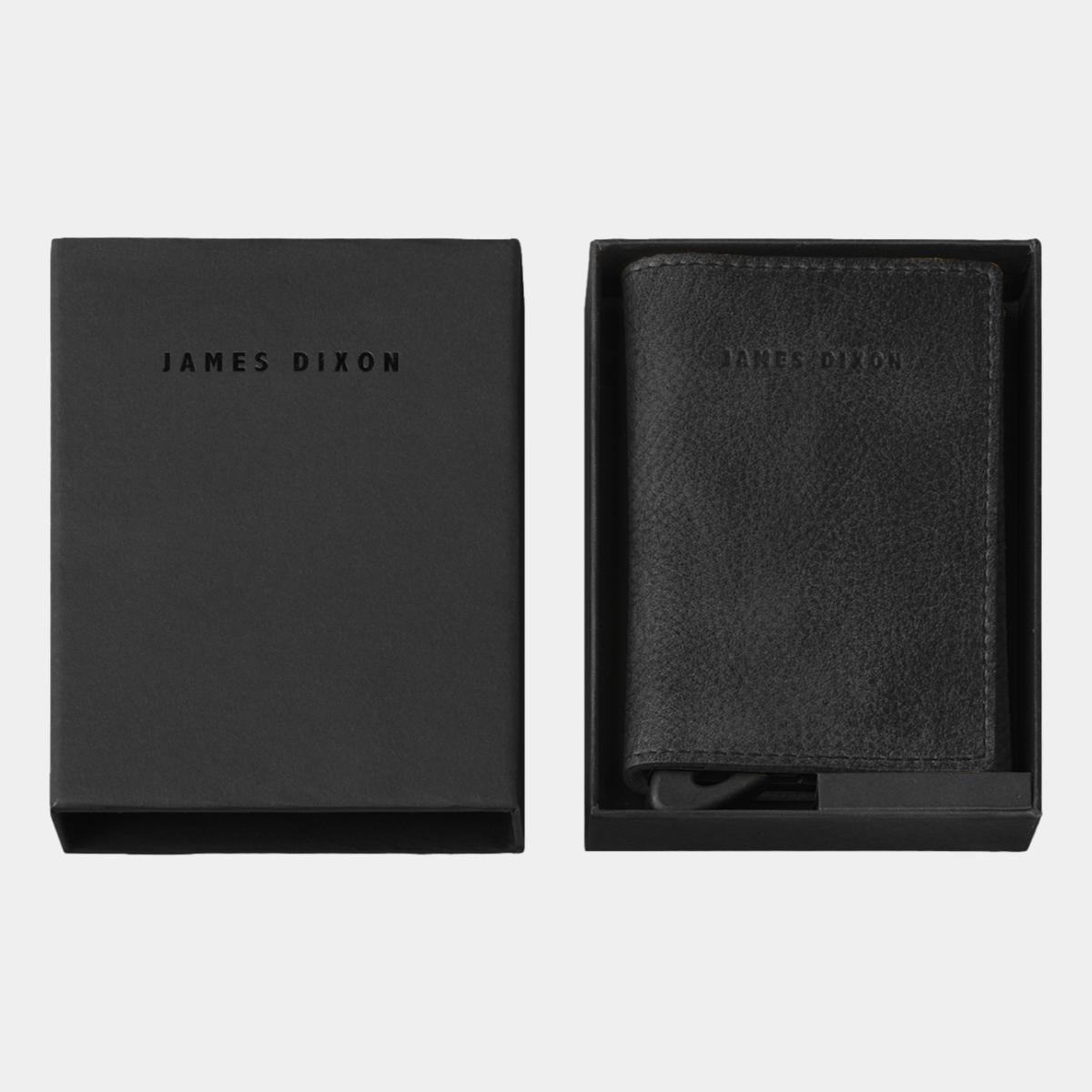 jd0181 james dixon puro grace all black coin pocket wallet box