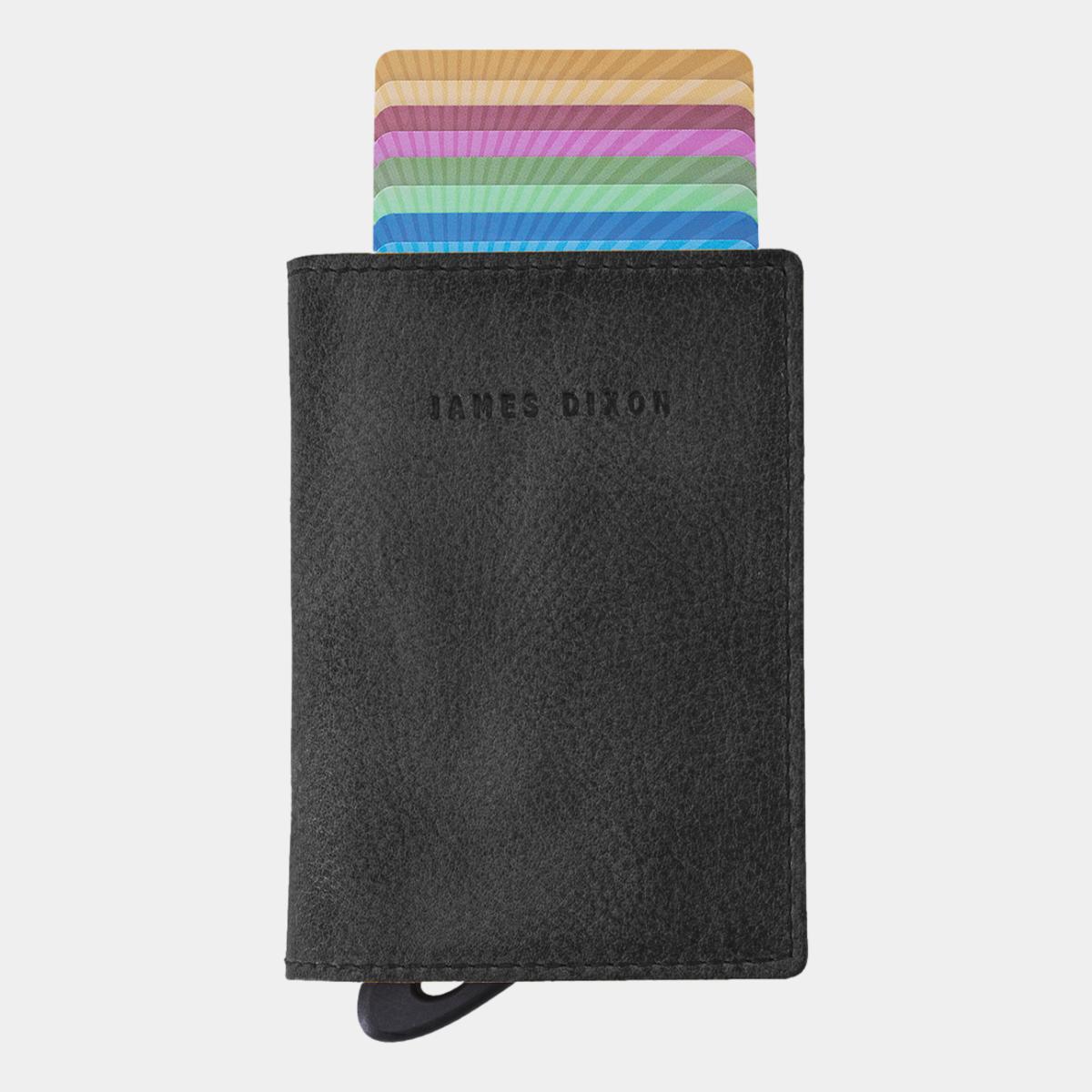 jd0181 james dixon puro grace all black coin pocket wallet front
