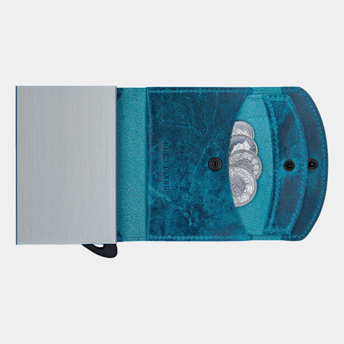 jd0184 james dixon grande raw blue coin pocket wallet coins