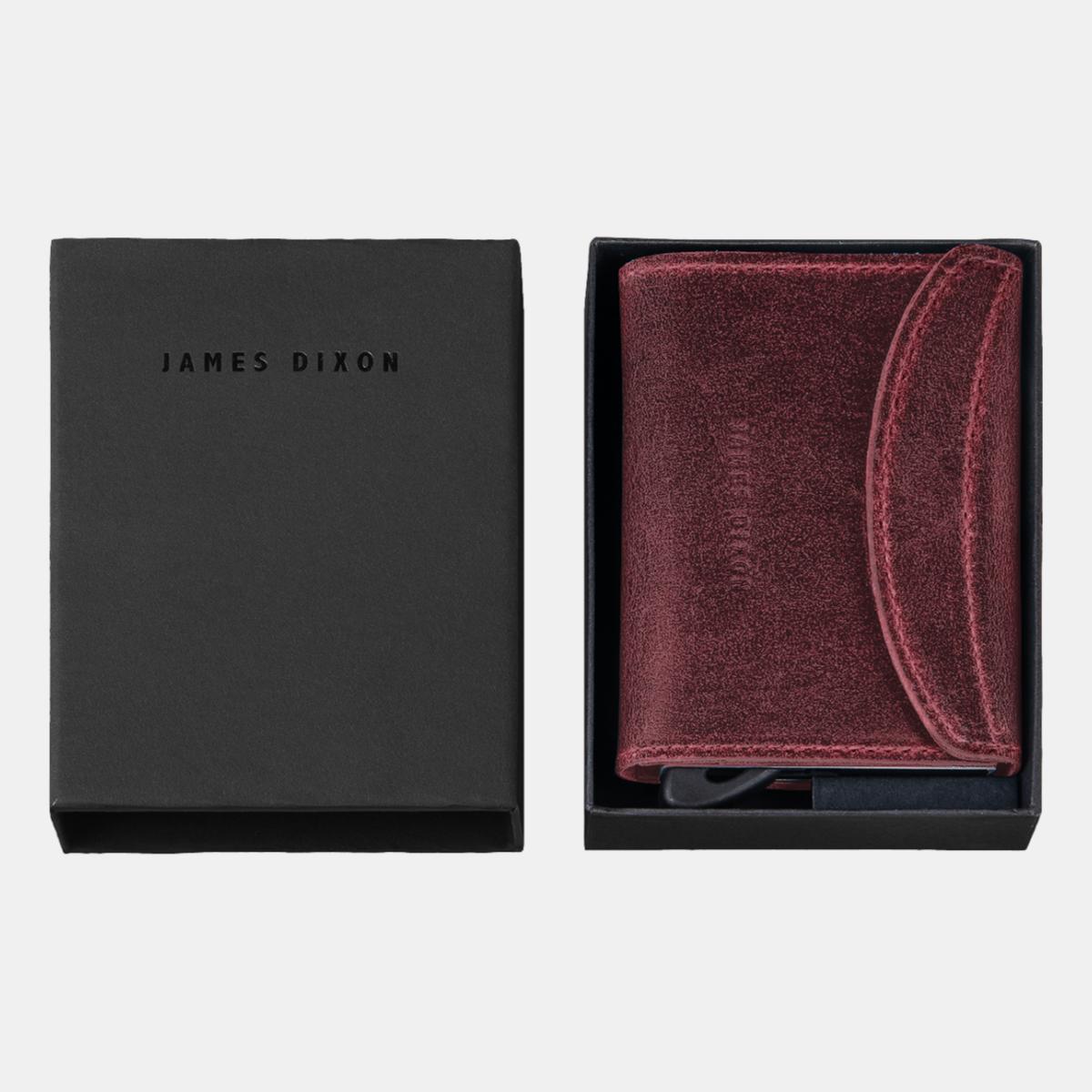 jd0185 james dixon grande raw red coin pocket wallet box