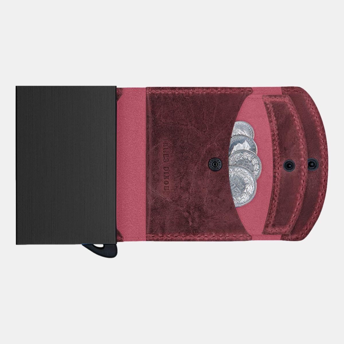 jd0185 james dixon grande raw red coin pocket wallet coins
