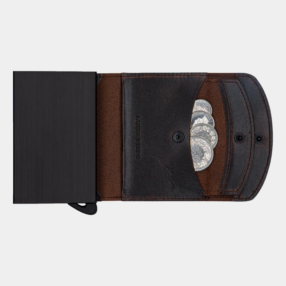 jd0187 james dixon grande raw tobacco brown coin pocket wallet coins