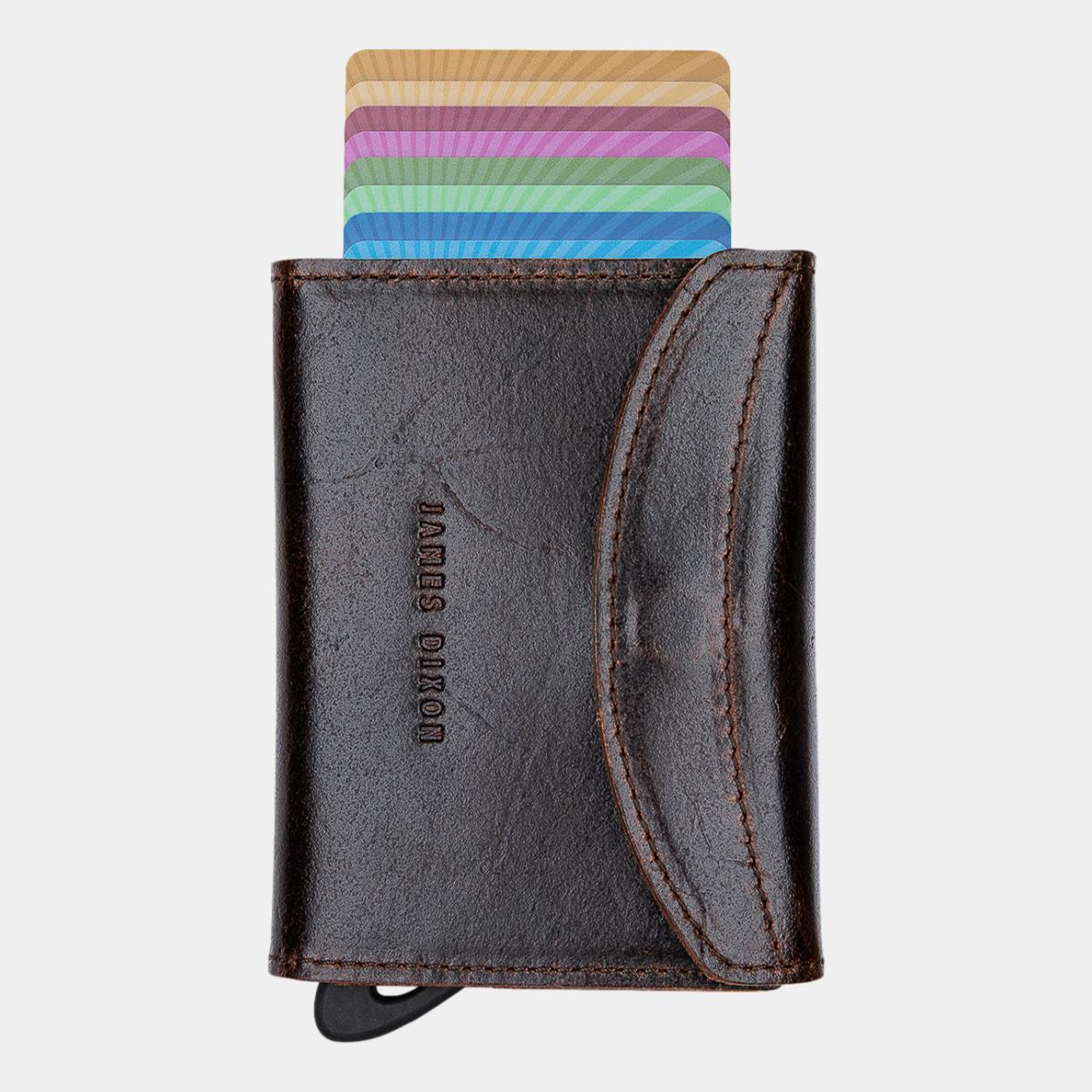 jd0187 james dixon grande raw tobacco brown coin pocket wallet front