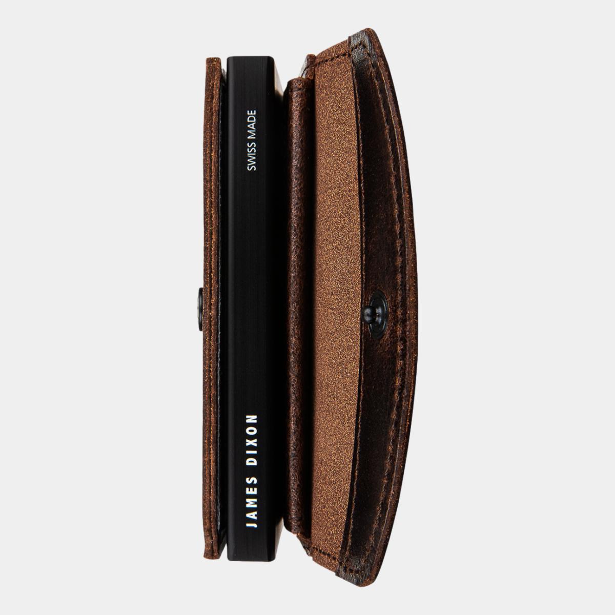 jd0187 james dixon grande raw tobacco brown coin pocket wallet side