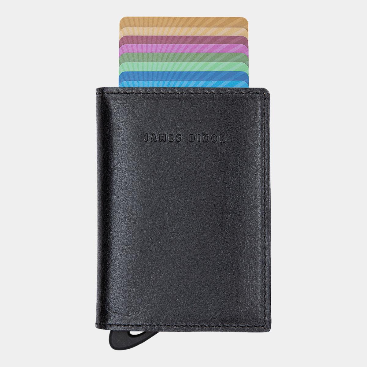 jd0188 james dixon puro raw all black coin pocket wallet front