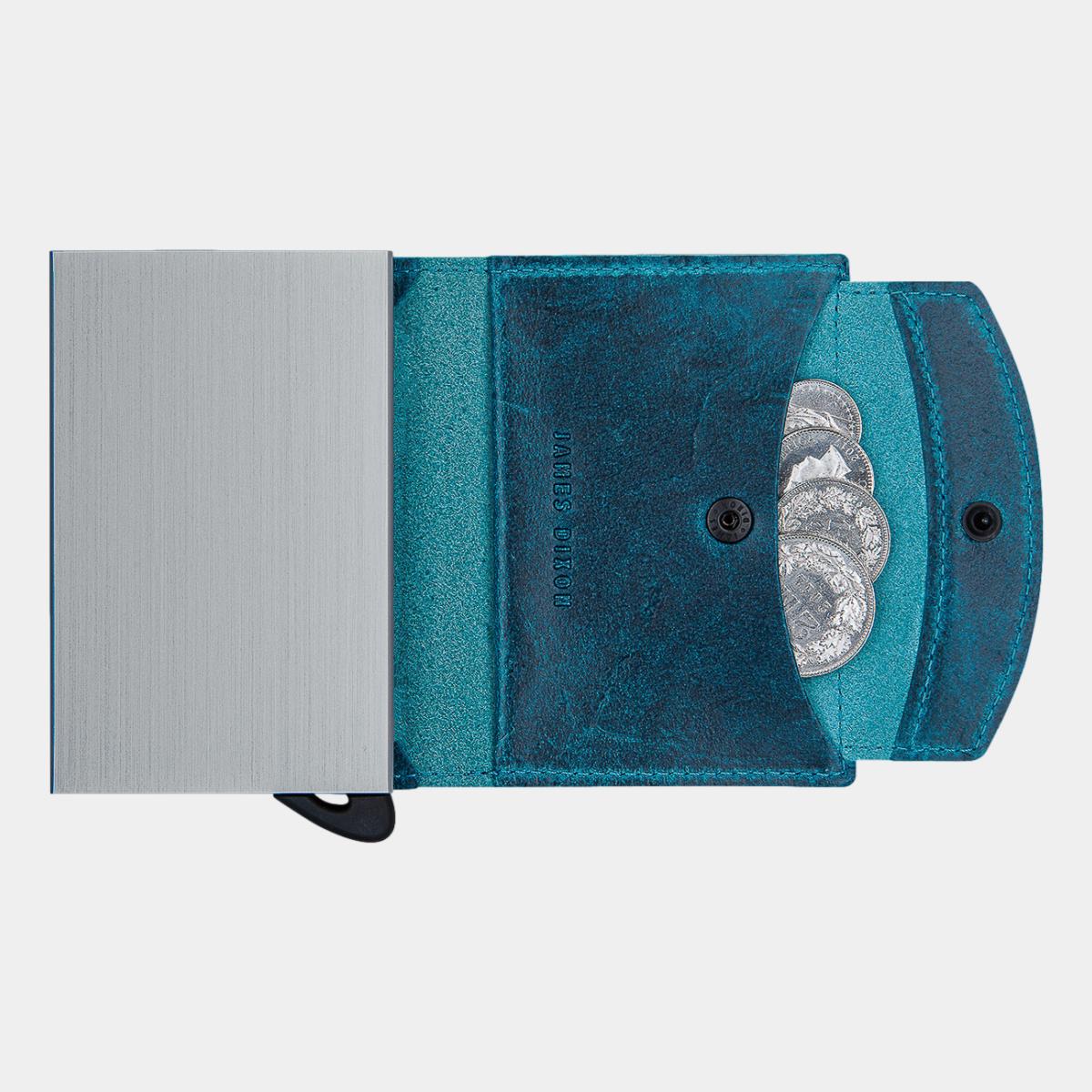 jd0190 james dixon puro raw blue coin pocket wallet coins