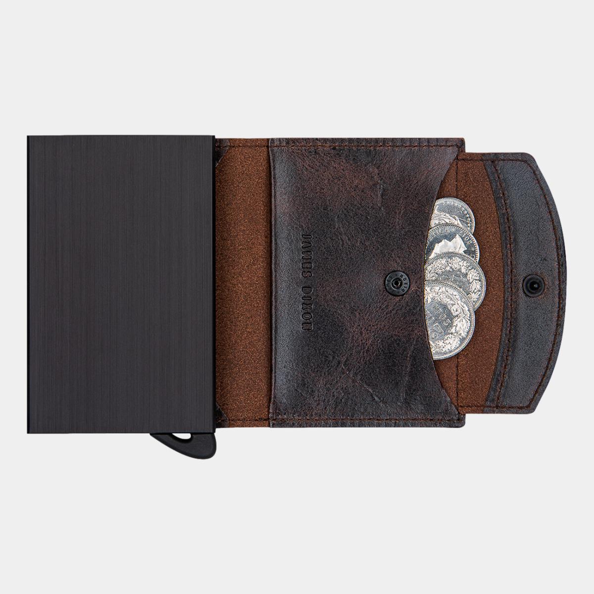jd0193 james dixon puro raw tobacco brown coin pocket wallet coins