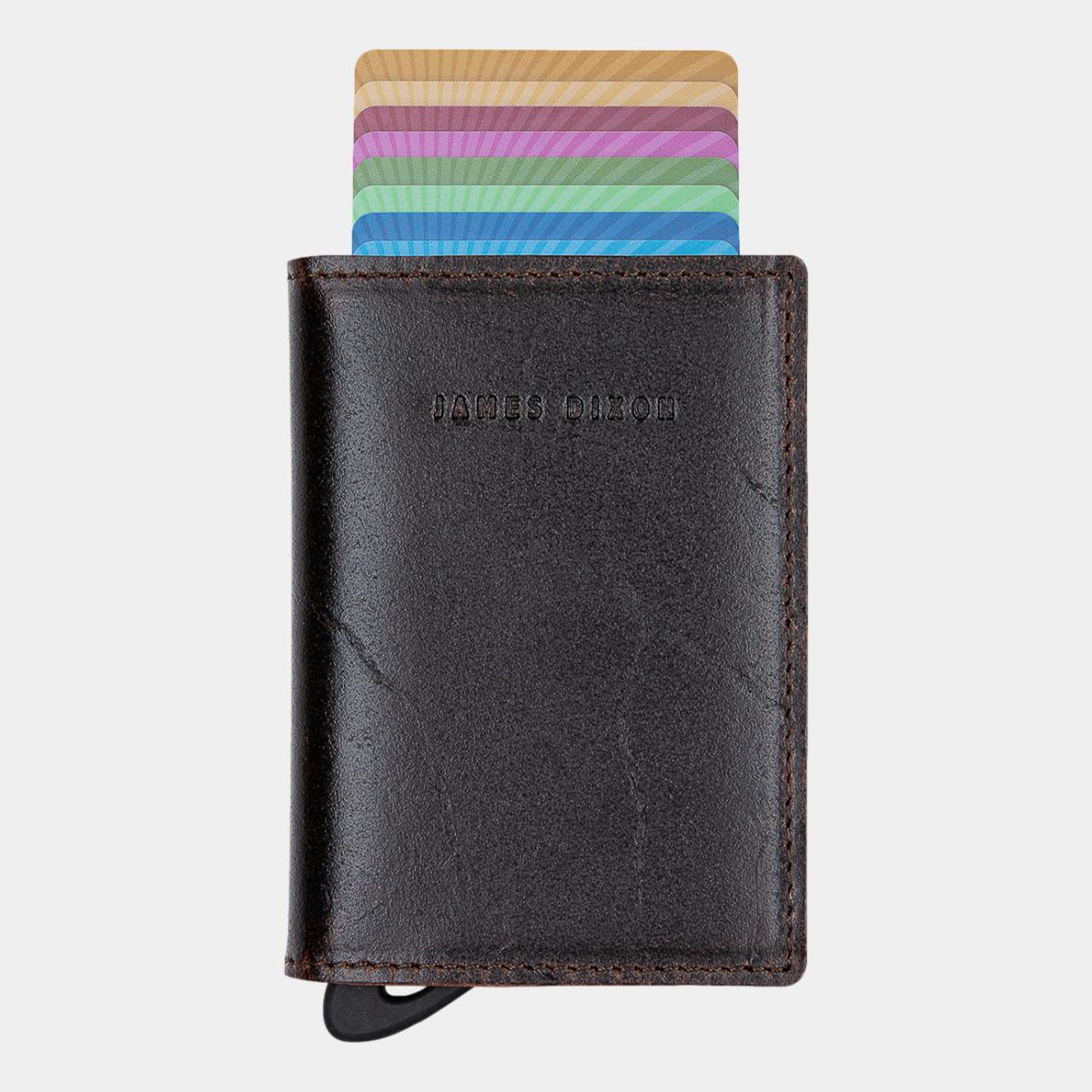 jd0193 james dixon puro raw tobacco brown coin pocket wallet front