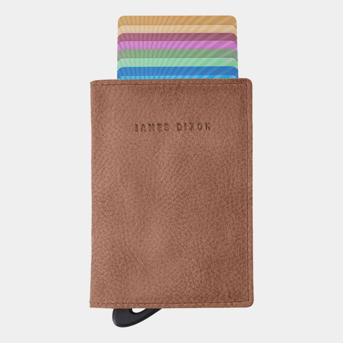 jd0200 james dixon puro grace havana brown coin pocket wallet front