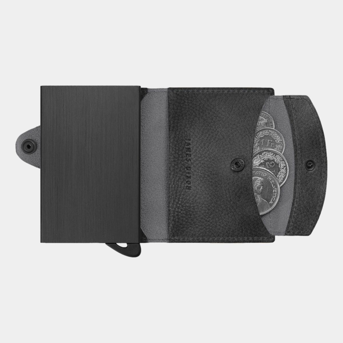 jd0209 james dixon boton grace all black coin pocket wallet coins