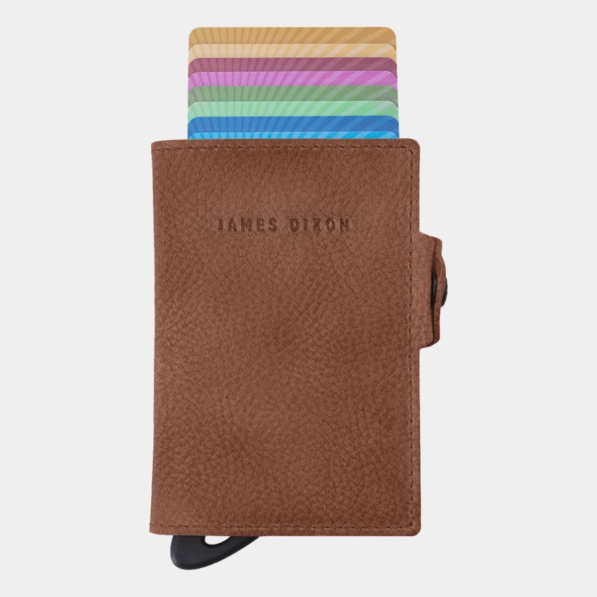 jd0212 james dixon boton grace havana brown coin pocket wallet front