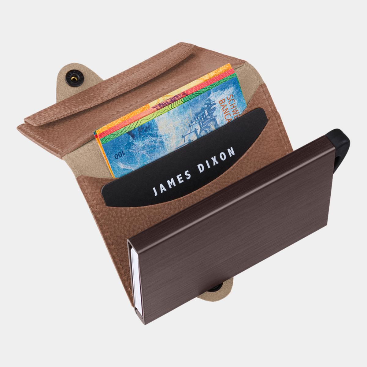 jd0212 james dixon boton grace havana brown coin pocket wallet notes