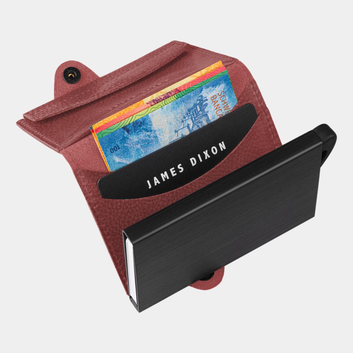 jd0214 james dixon boton grace rosewood red coin pocket wallet notes