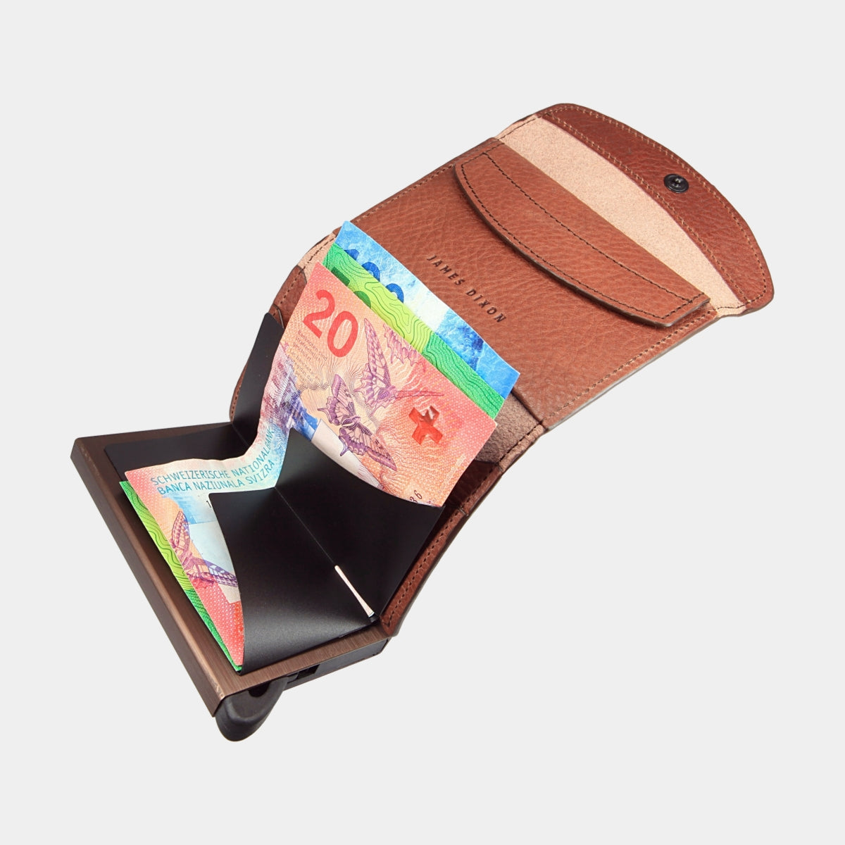 Cacao Brown - Grace - Monedero - Solapa - Cartera