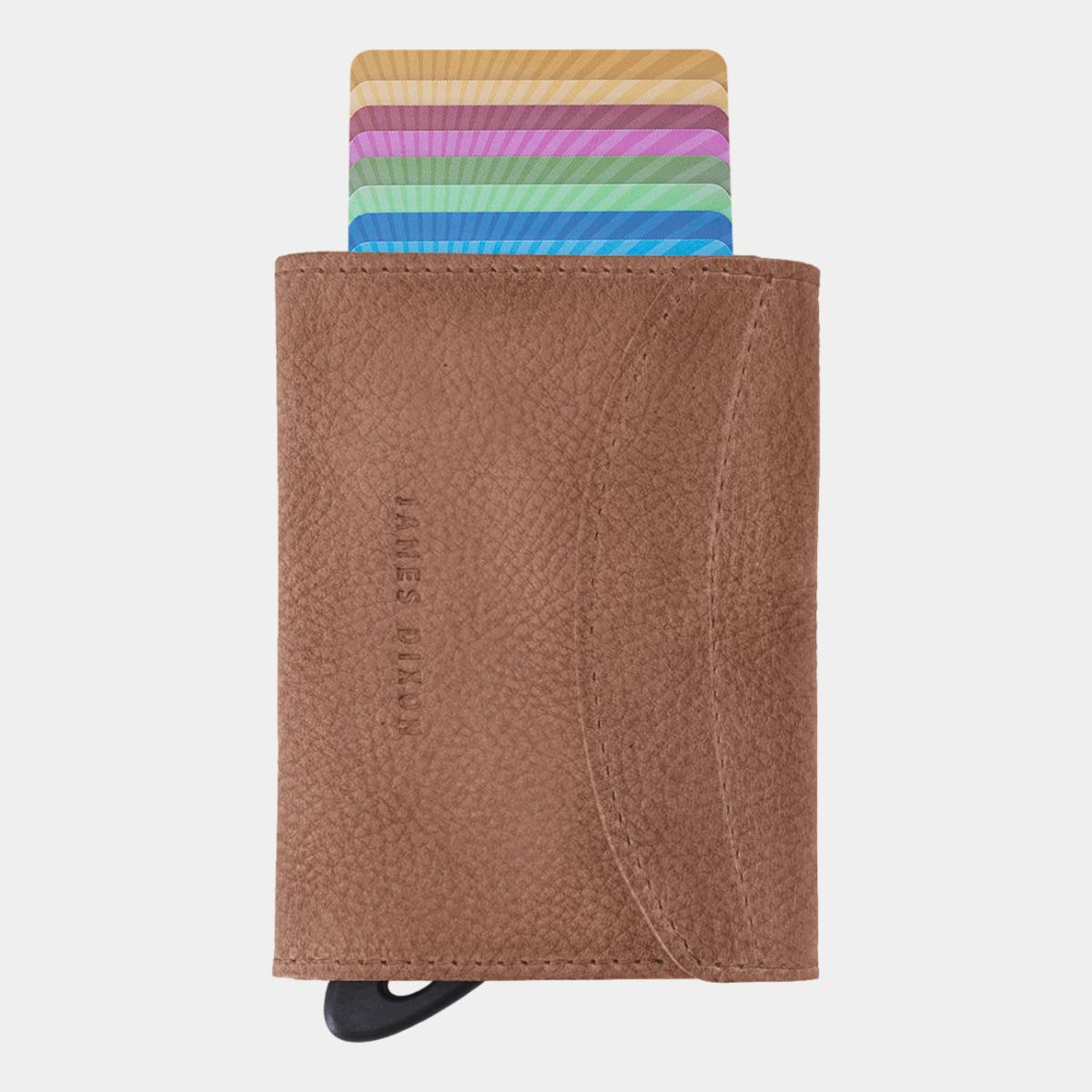jd0218 james dixon grande grace havana brown coin pocket wallet front