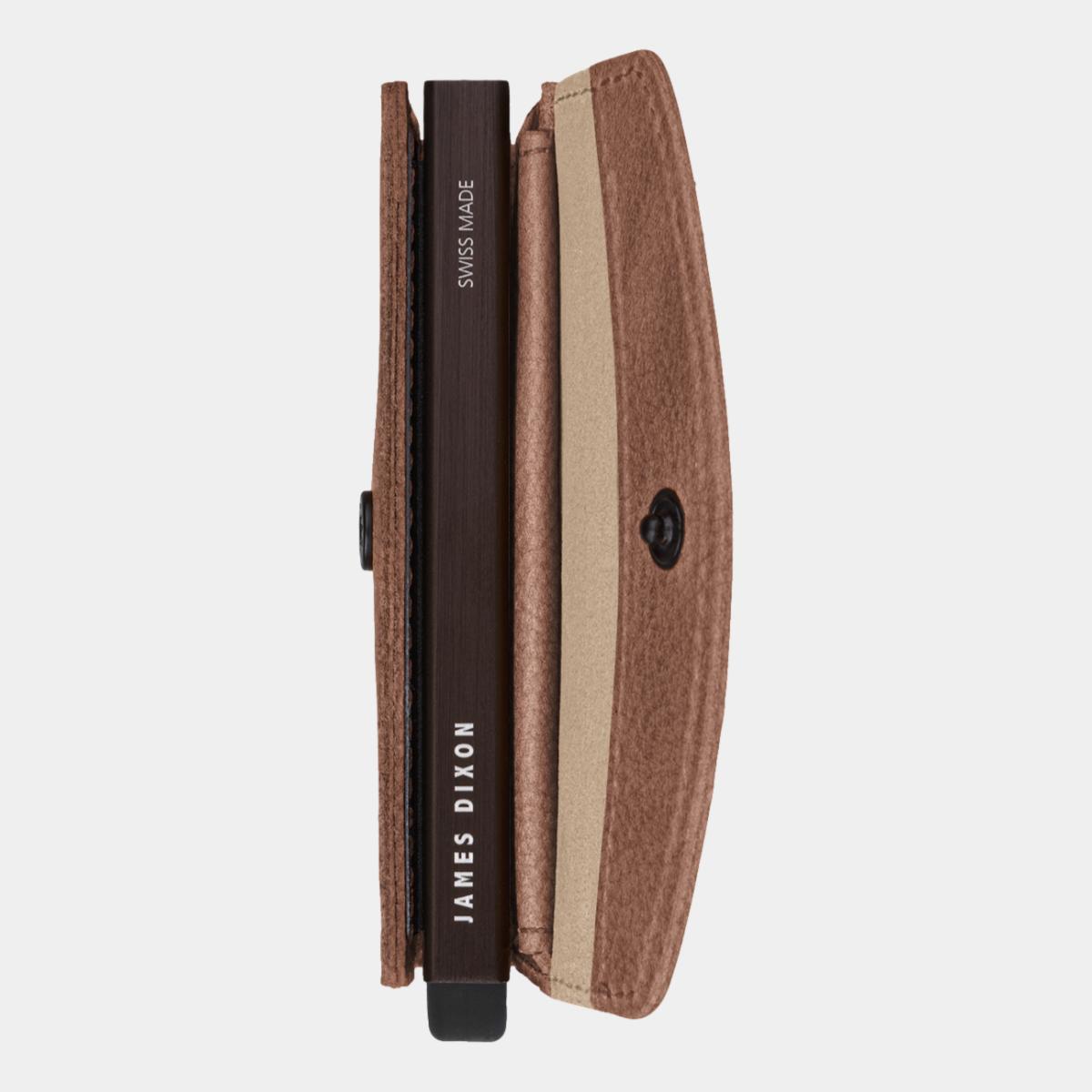 jd0218 james dixon grande grace havana brown coin pocket wallet side