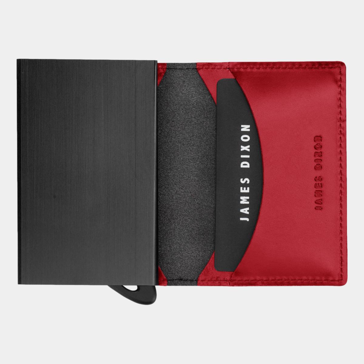 jd0221 james dixon puro classic black devil red wallet open