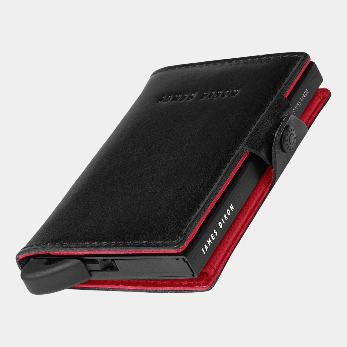 Black/Devil Red - Classic - Monedero - Botón - Cartera