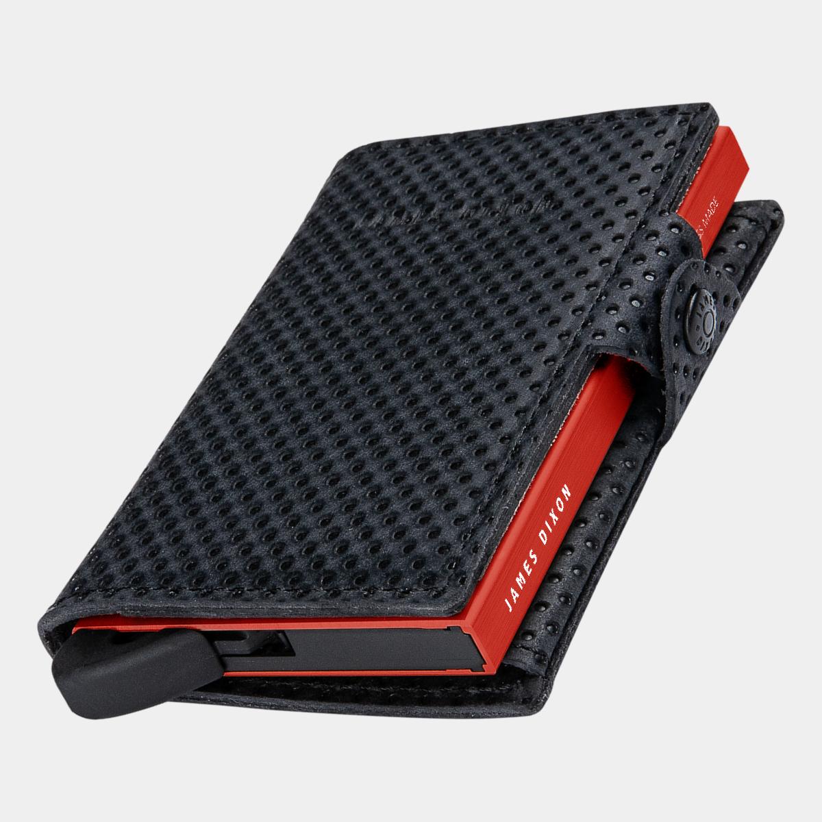 Black/Scarlet - Racing - Monedero - Botón - Cartera