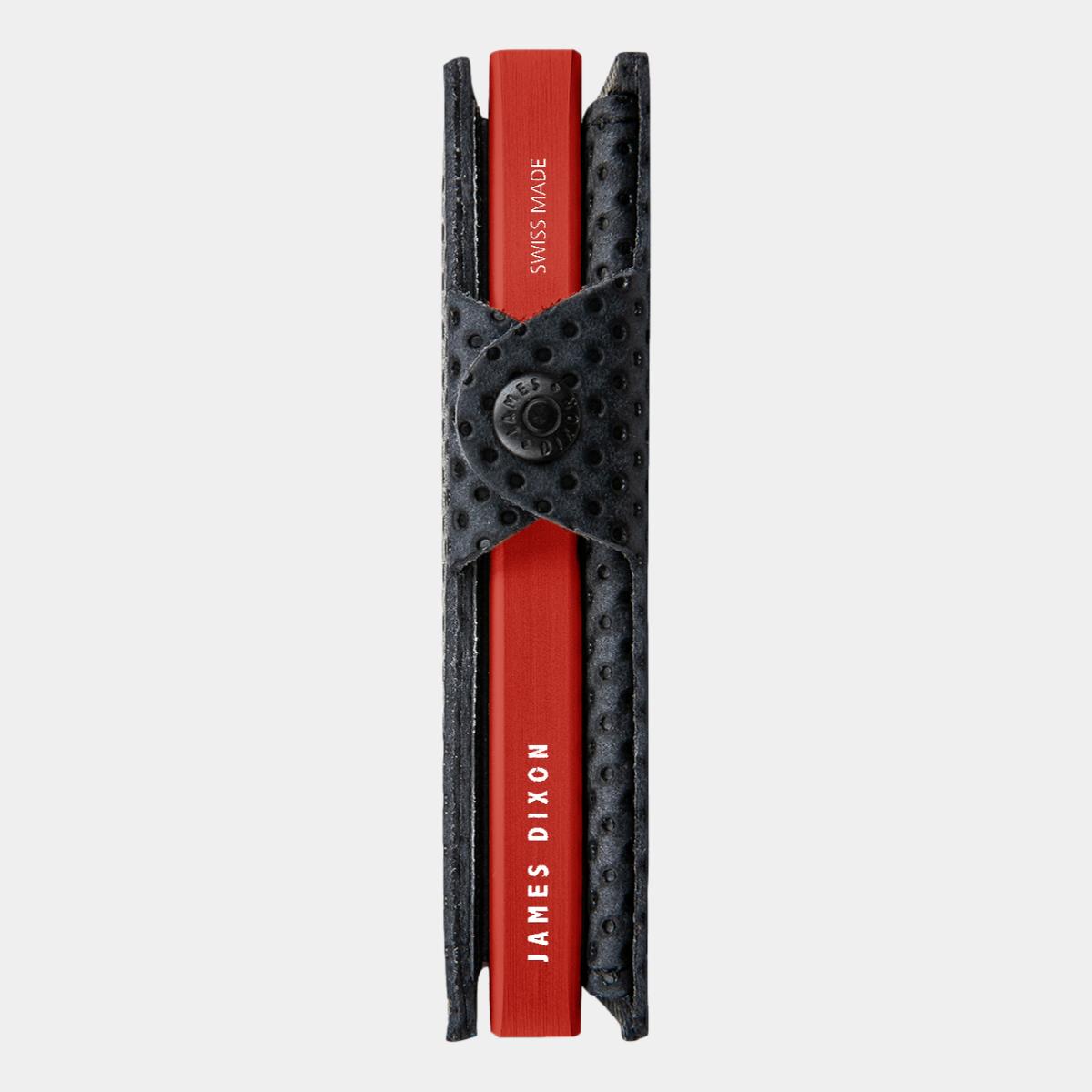 jd0229 james dixon boton racing black scarlet coin pocket wallet side