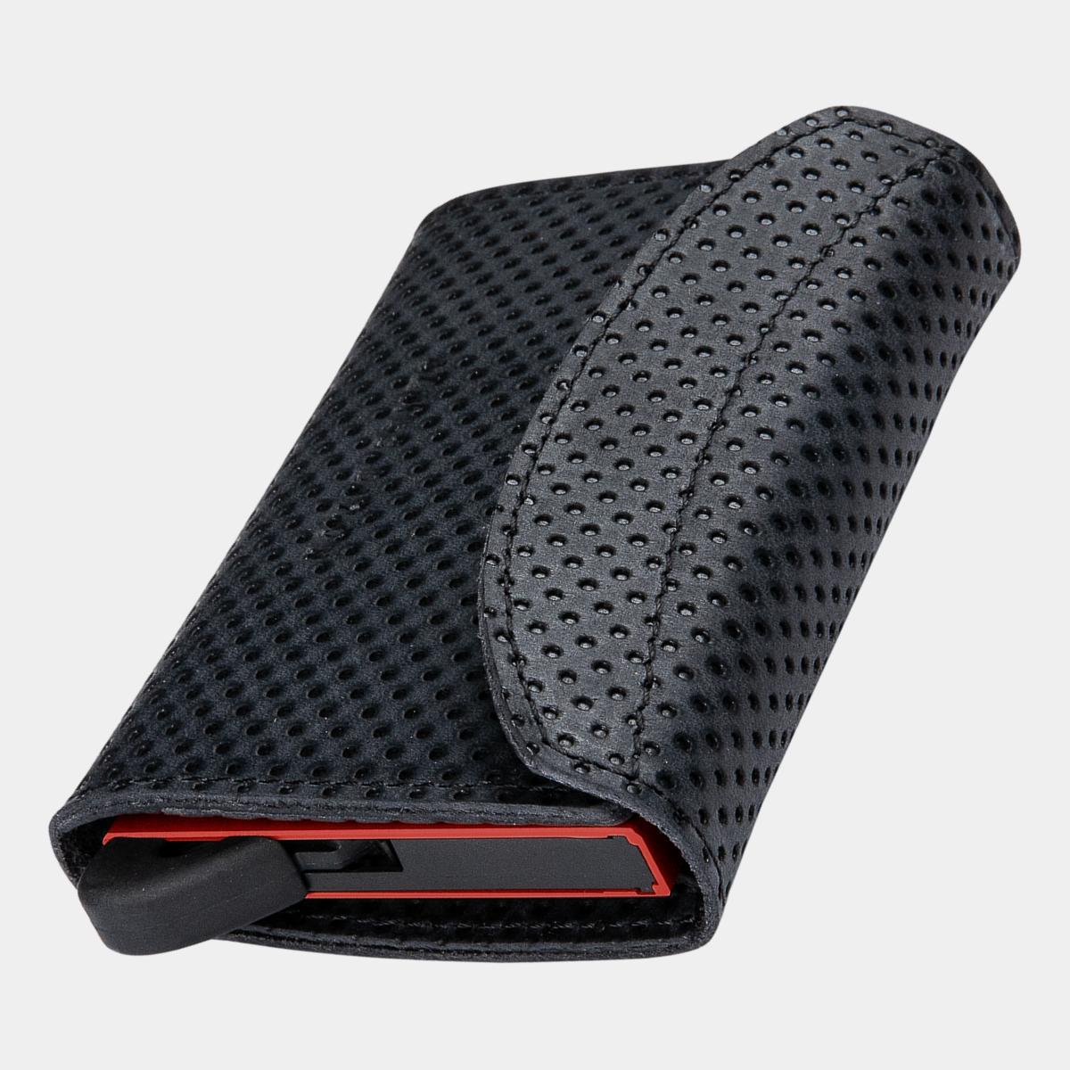 Black/Scarlet - Racing - Münzfach - Lasche - Portemonnaie