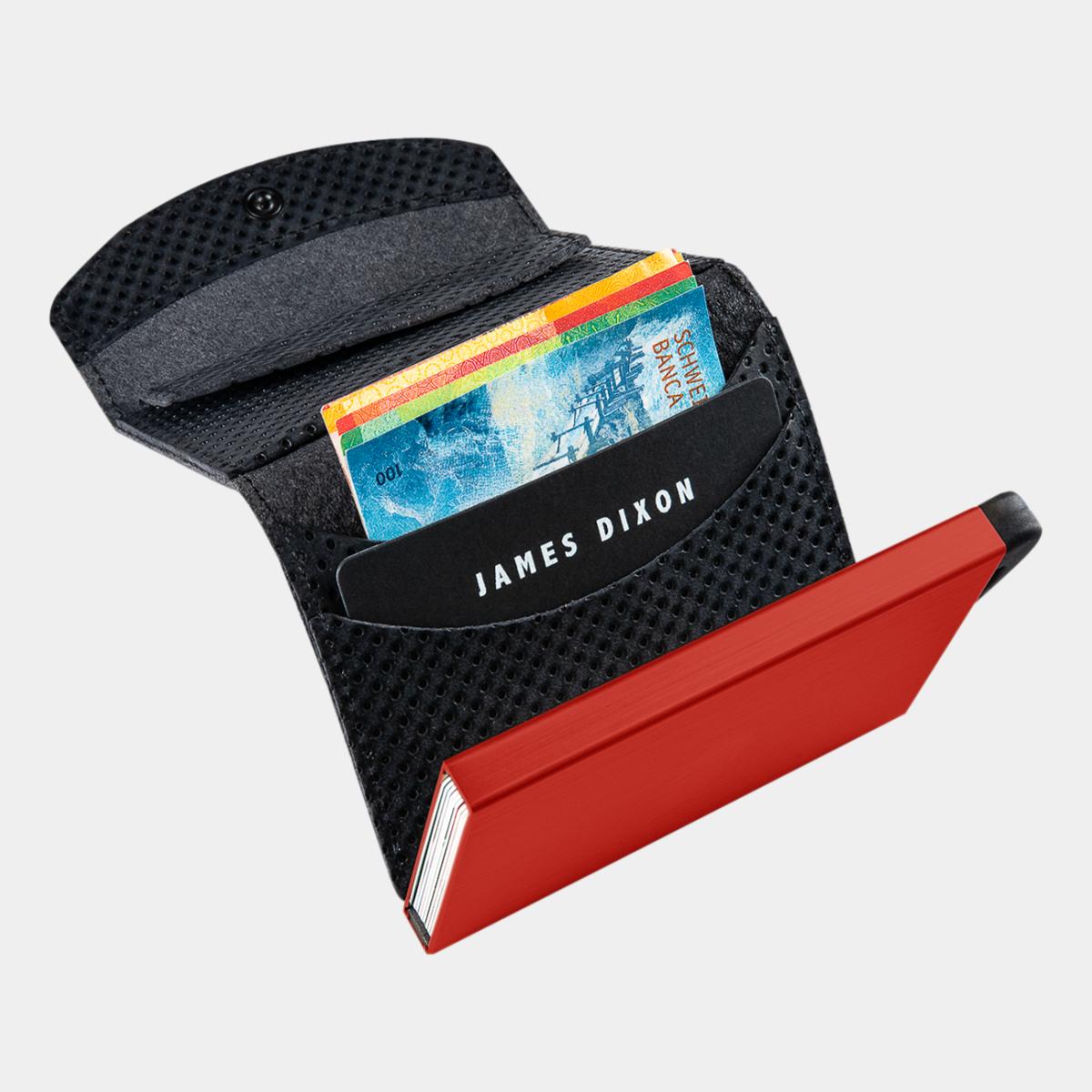 jd0230 james dixon grande racing black scarlet coin pocket wallet notes