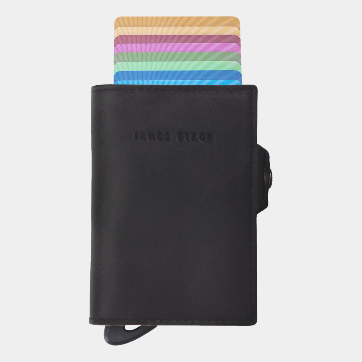 jd0239 james dixon boton vintage all black wallet front