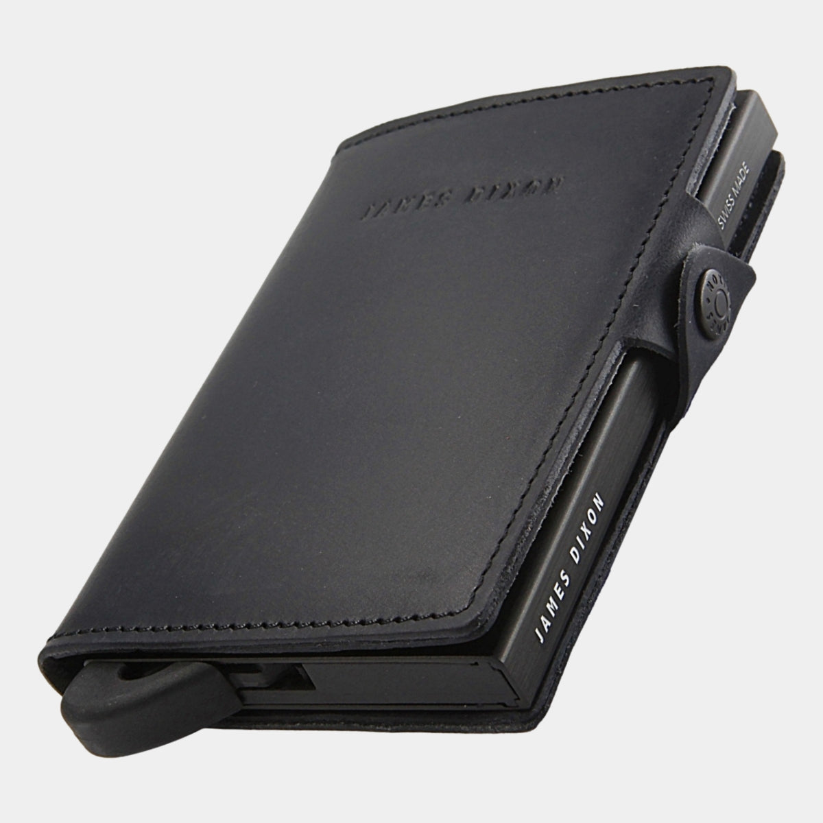 All Black - Vintage - Tryckknapp - Plånbok