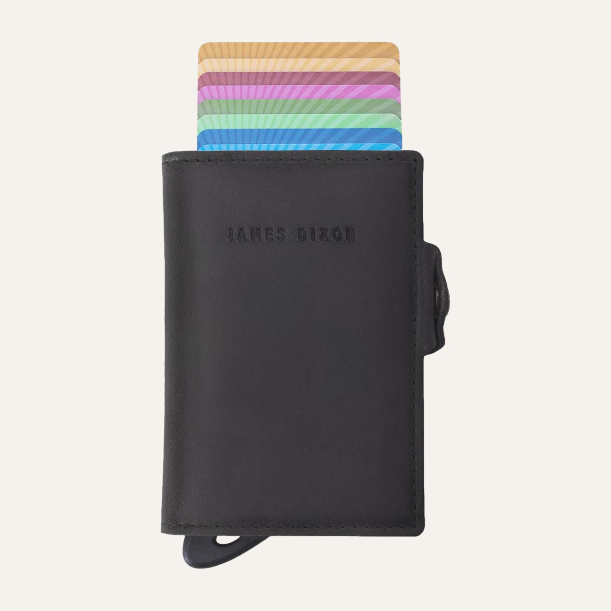 All Black - Vintage - Münzfach - Knopf - Portemonnaie